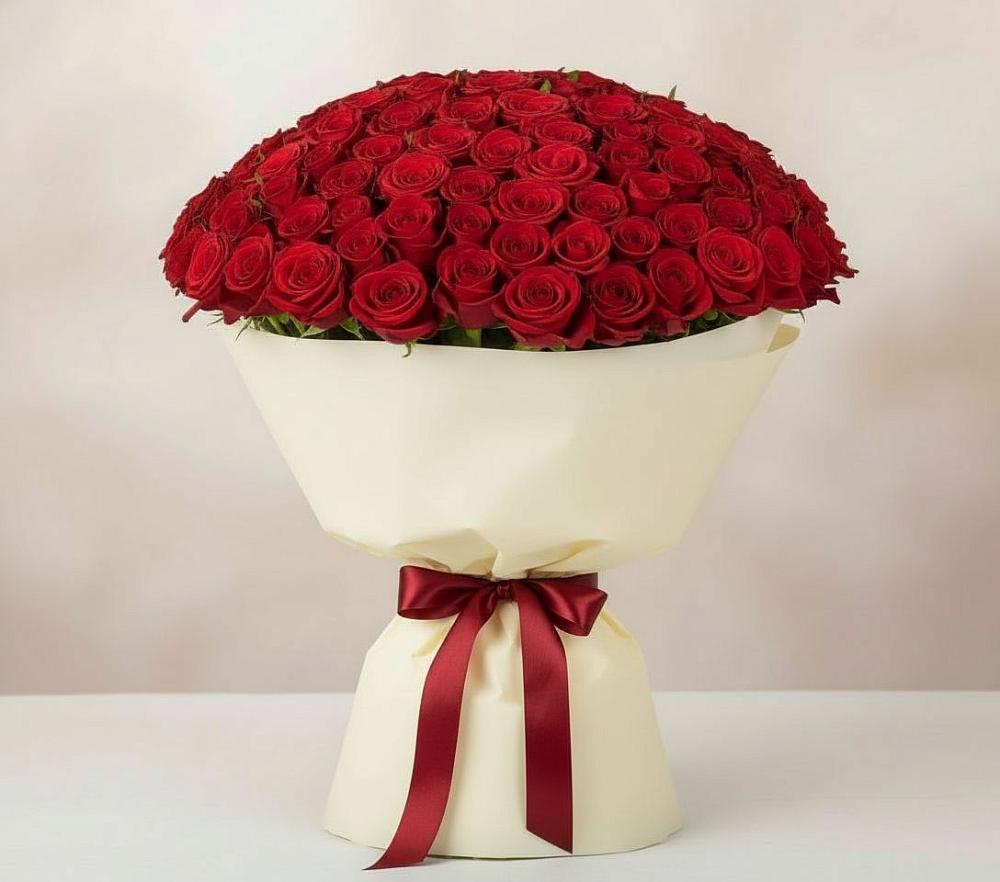 Букет 101 Красная роза Милано в Верх-Нейвинский