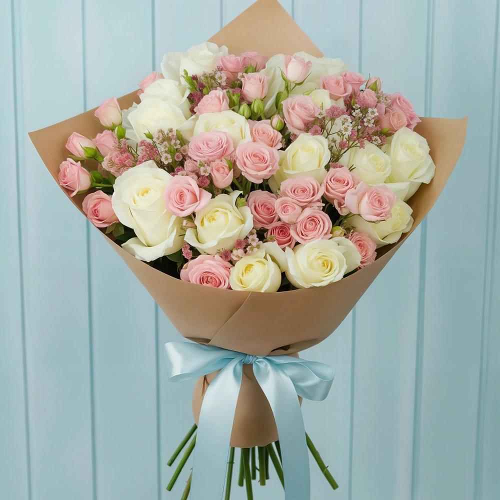 Букет цветов из: Розы в Верх-Нейвинский