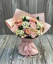 Букет цветов из:  Гвоздики, Розы и Хризантемы в Верх-Нейвинский