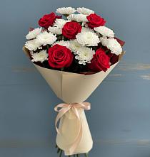 Букет цветов из:  Розы и Хризантемы в Верх-Нейвинский