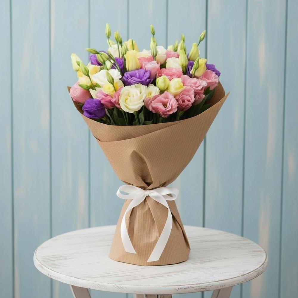 Букет цветов из: Лизиантусы в Верх-Нейвинский