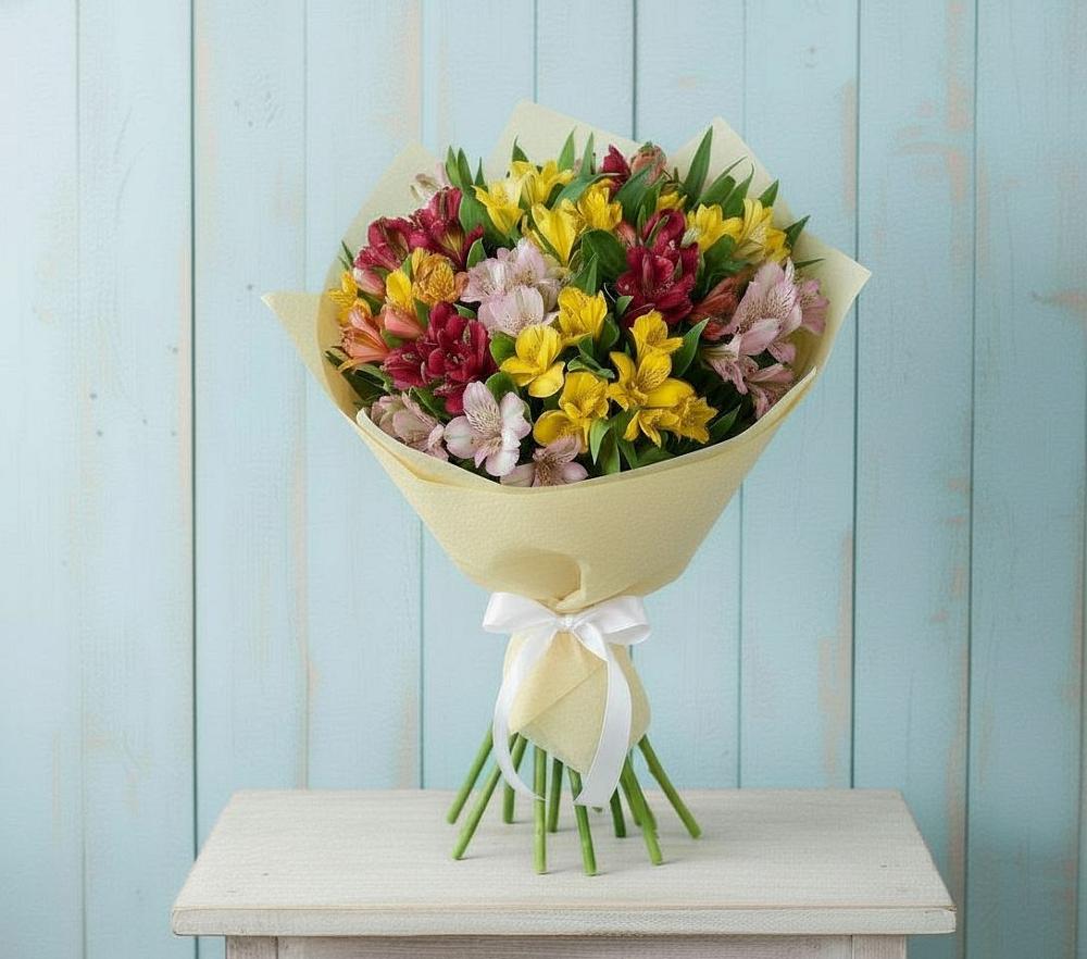 Букет цветов из: Альстромерии в Верх-Нейвинский