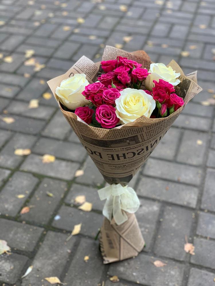 Букет цветов из: Розы в Верх-Нейвинский