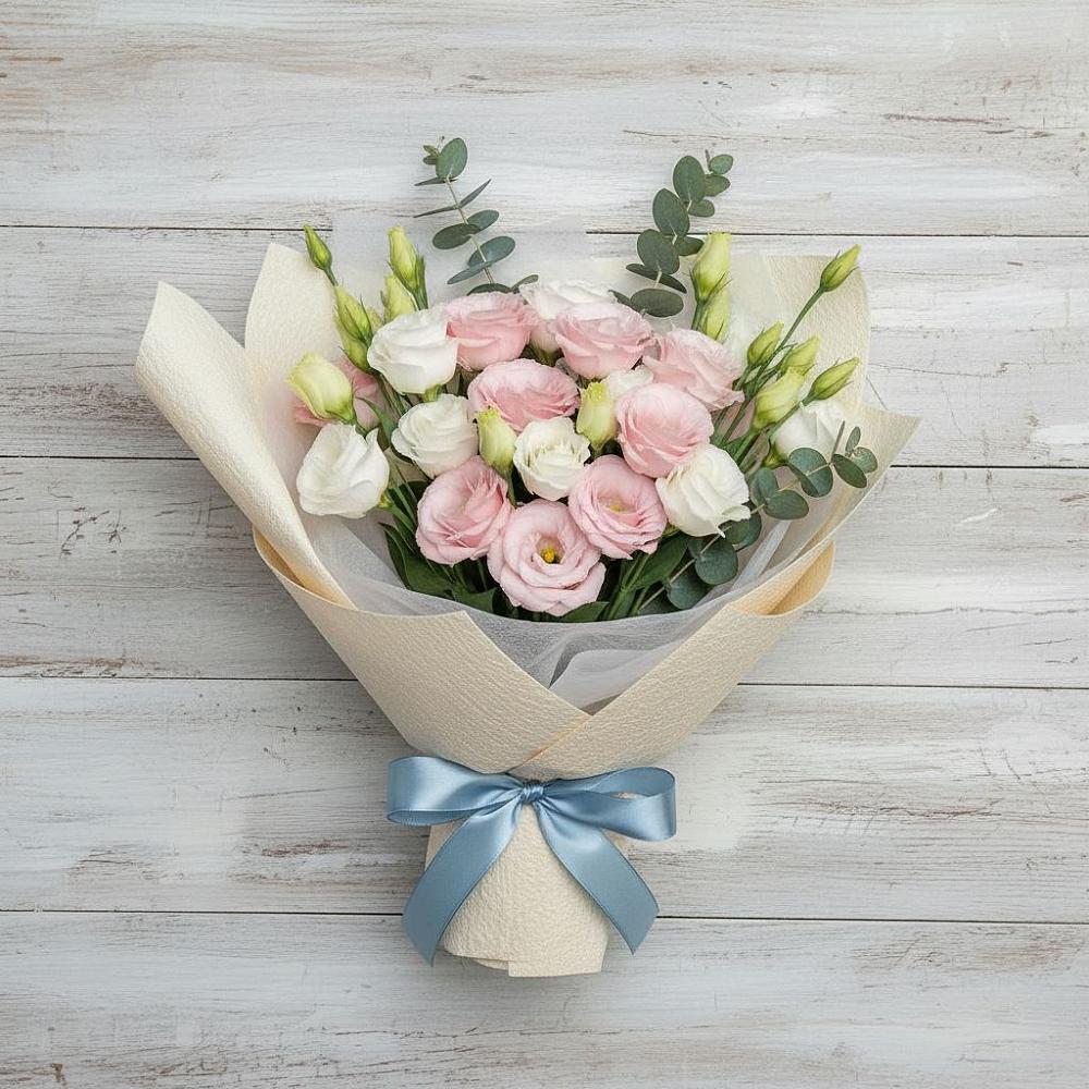 Букет цветов из: Лизиантусы в Верх-Нейвинский